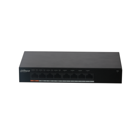 Switch Dahua 8 ports Gigabits dont 4 PoE - PFS3008-8GT-60