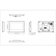 Dahua Moniteur intérieur numérique Android 7 pouces - VTH5321GW-W